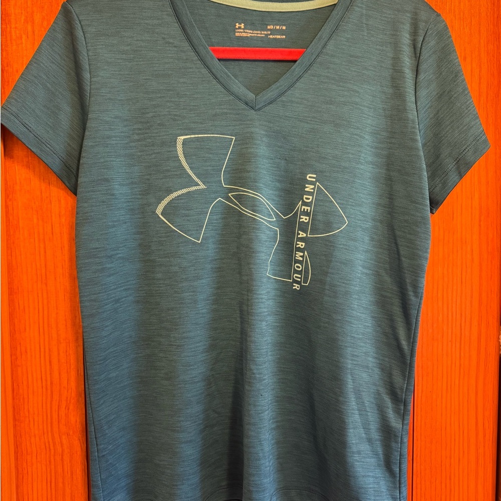 Under Armour Blue V-Neck T-Shirt
